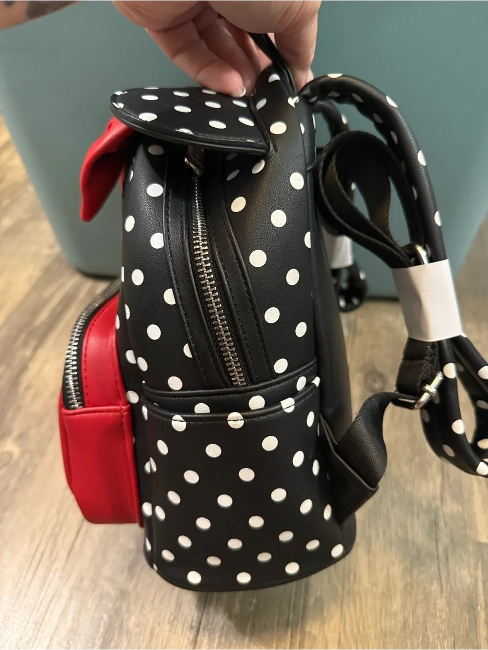 Loungefly Polka Dot Minnie Mouse Backpack - Black & Red